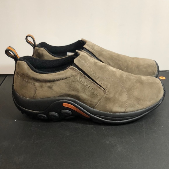 WIDE MERRELL MEN'S JUNGLE MOCCASINS GUNSMOKE GREY - Picture 10 of 16